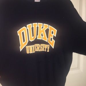 Duke University Navy Long Sleeve Sweat Shirt